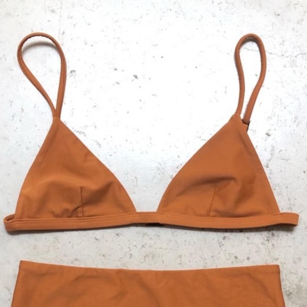 Matteau Orange Bikini Top